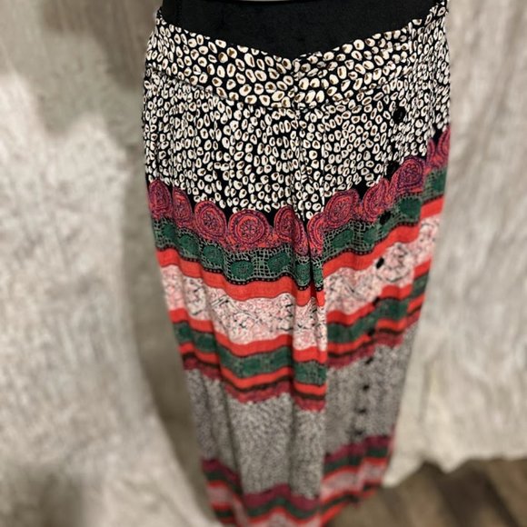 Women's Boho midi lenght Skirt  / hippie Bohemian Ethnic Versatile print - Picture 8 of 12